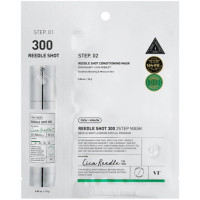 Зміцнювальна тканинна маска для обличчя Vt Cosmetics Mild Reedle Shot 300 2-Step Mask(1Ea) 1.5 г + 25 г