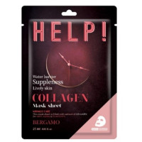 Маска для обличчя з колагеном Bergamo HELP! Collagen Mask Sheet 25 мл