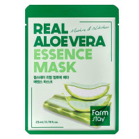 Зволожуюча тканинна маска для обличчя з алое FarmStay Real Aloe Vera Essence Mask 23 мл