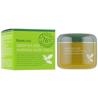 Освітлюючий крем для обличчя з зеленим чаєм Farmstay Green Tea Seed Whitening Water Cream 100 г