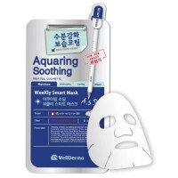 Тканинна маска зволожуюча для обличчя Wellderma Aquaring Soothing Weekly Smart Mask 25 мл