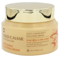 Крем із золотом та ікрою для обличчя Enough Bonibelle gold caviar anti-aging solution cream 80 мл (8809474498144)
