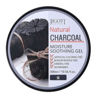 Зволожуючий гель для обличчя і тіла з деревним вугіллям Jigott Natural Charcoal Moisture Soothing Gel 300 мл