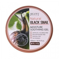 Зволожуючий гель для тіла з муцином чорного равлика Jigott Natural Black Snail Moisture Soothing Gel 300 мл