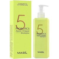 Мягкий бессульфатный шампунь с проботиками и яблочным уксусом Masil 5 Probiotics Apple Vinegar Shampoo 500 мл