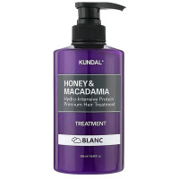 Інтенсивно відновлюючий бальзам для волосся Kundal Honey & Macadamia Protein Hair Treatment Blanc 500 мл (8809568746229)