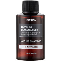Натуральний шампунь для волосся з ароматом дитячої присипки Kundal Honey & Macadamia Nature Shampoo Baby 100 мл (8809568740517)