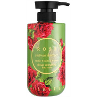 Парфумерний шампунь для волосся "Троянда" Jigott Rose Perfume Shampoo 500 мл (8809541282188)
