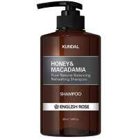 Безсульфатний шампунь для волосся Англійська троянда Kundal Honey & Macadamia English Rose Shampoo 500 мл (8809568740487)