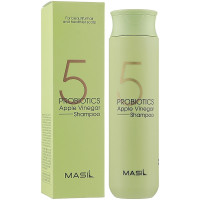 М'який безсульфатний шампунь з пробіотиками і яблучним оцтом Masil 5 Probiotics Apple Vinegar Shampoo 300 мл