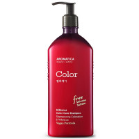 Безсульфатний шампунь для фарбованого волосся Aromatica Hibiscus Color Care Shampoo 400 мл (8809151130701)