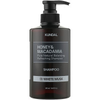 Натуральний шампунь для волосся з ароматом білого мускусу Kundal Honey & Macadamia Nature Shampoo White Musk 100 мл (8809568740562)