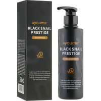 Поживний шампунь для волосся з муцином равлика Ayoume Black Snail Prestige Shampoo 240 мл (8809534251665)