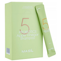 Мягкий бессульфатный шампунь с пробиотиками и яблочным уксусом Masil 5 Probiotics Apple Vinegar Shampoo 8мл*20шт