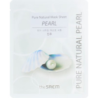 Маска для лица с жемчугом The Saem Pure Natural Mask Sheet Pearl 20 мл (8806164141939)