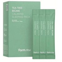 Нічна маска для обличчя Farmstay Tea Tree Biome Calming Sleeping Pack 20 шт * 4 мл