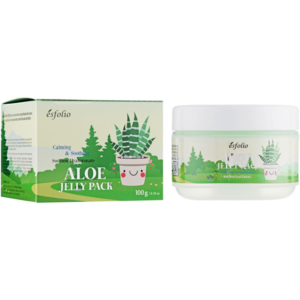 Ліфтинг маска з пам'яттю форми з алое Esfolio Aloe Jelly Pack 100 мл