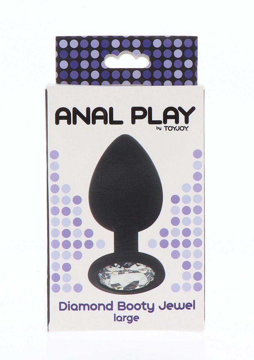 ToyJoy Diamond Booty Jewel Large - Анальная пробка 9х4.5 см (L) (10295)