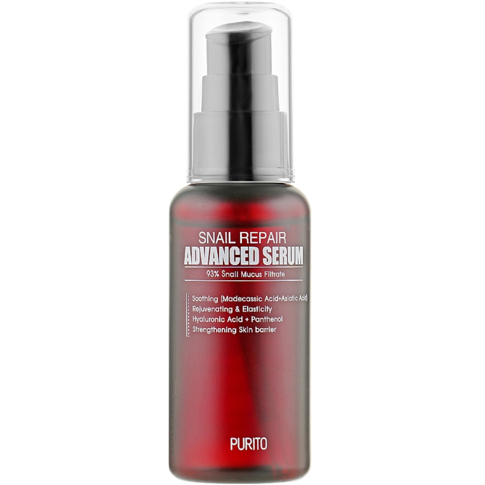 Равликова відновлююча сироватка для обличчя Purito Snail Repair Advanced Serum 60 мл (8809563100064)