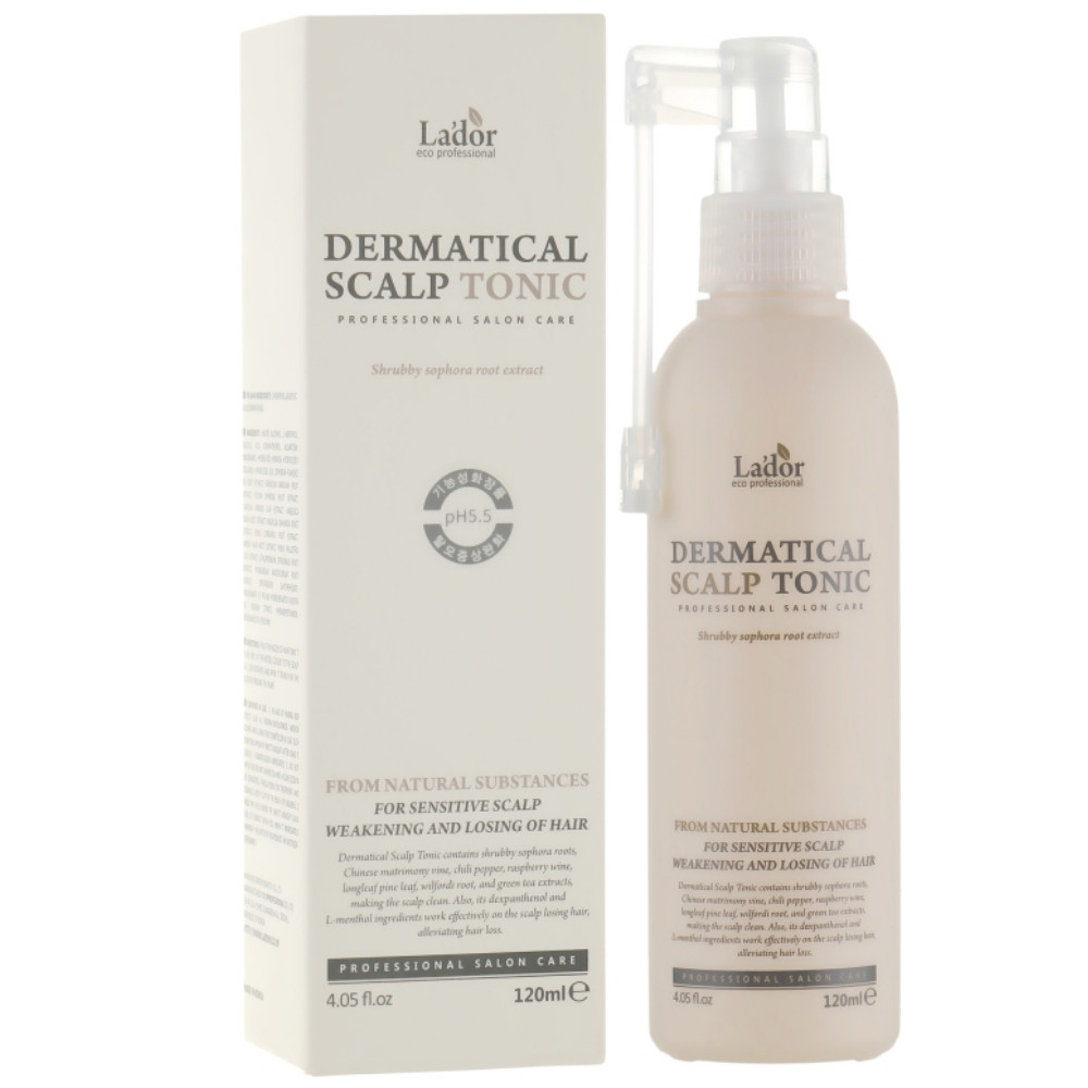 Укрепляющий тоник для волос и кожи головы Lador Dermatical Scalp Tonic 120 мл (8809353530309)