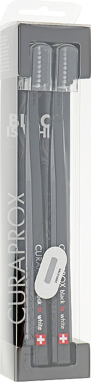 Набор зубных щеток "Duo Black" Curaprox 5460 Ultra Soft 2 шт (7612412423372)