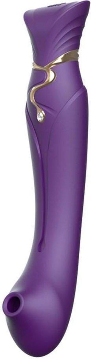 Zalo Queen Set Pulse Wave Clit Stim — Преміальний вібратор для клітора з насадкою для вакуумної стимуляції, (0600231887083)