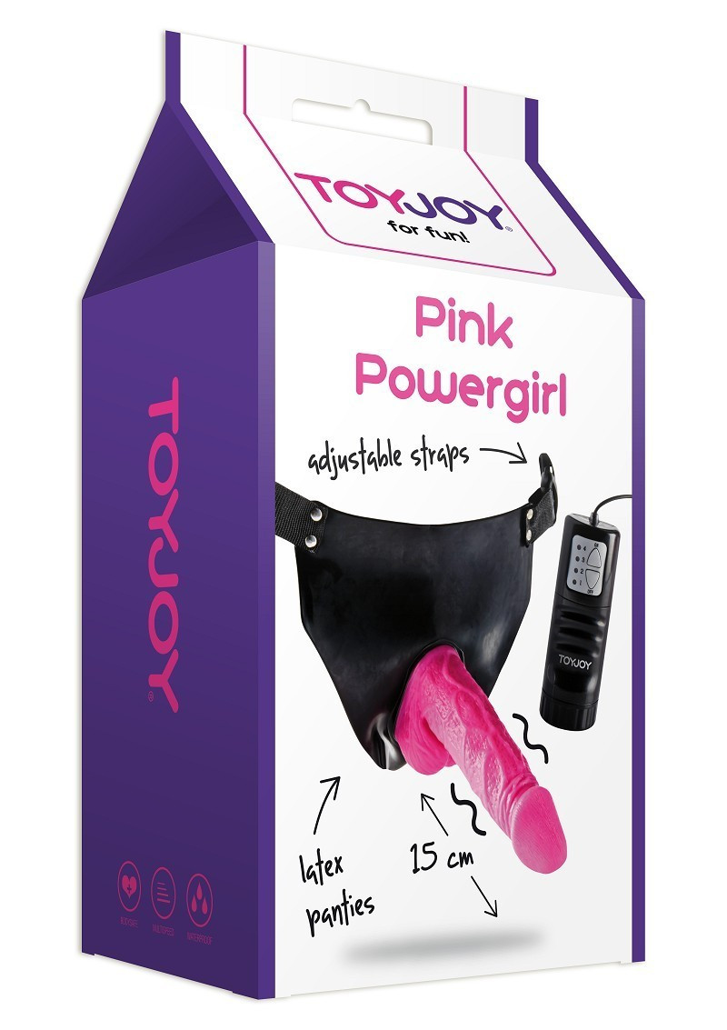 Страпон с вибрацией TOYJOY Power Girl, 15 см (10357)