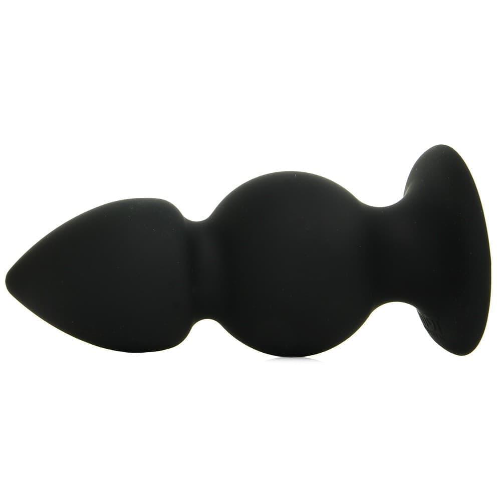 Tom of Finland Weighted Silicone Anal Plug - Большая фигурная анальная пробка, 12,7х5,7 см (чёрный) (XRTF1373)