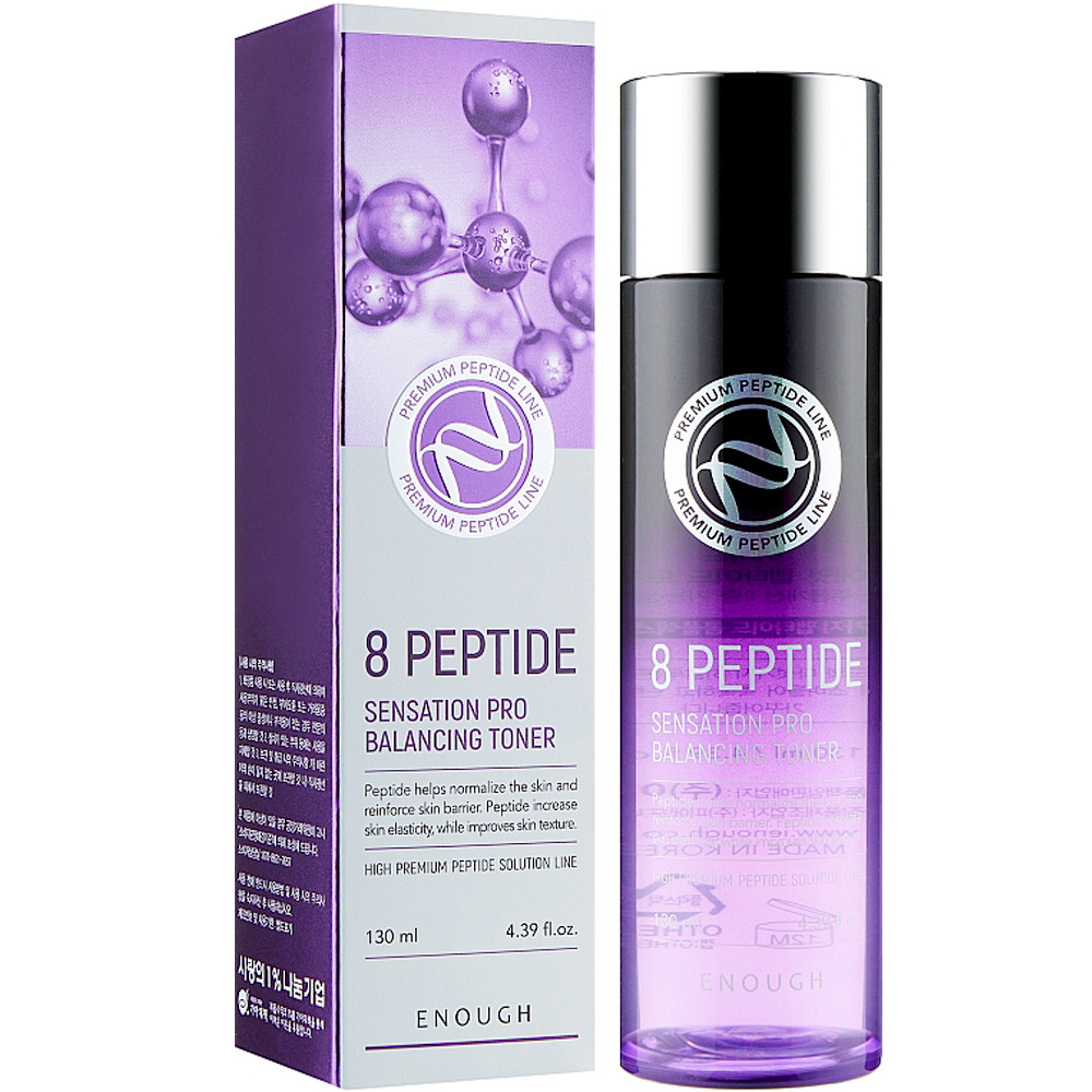 Антивіковий тонер для обличчя з пептидами Enough 8 Peptide Sensation Pro Balancing Toner 130 мл