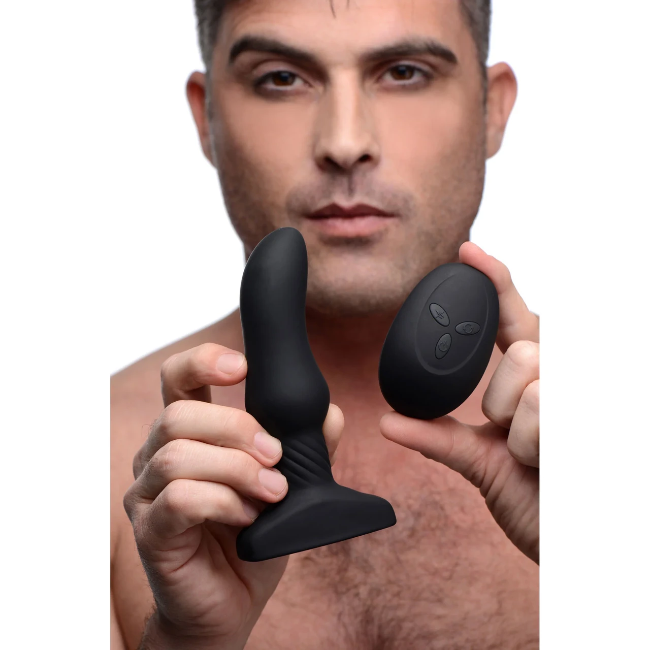 Rimmers Slim M Rimming Plug - Анальная пробка с вибрацией, 13,9 (черный) (848518032294)