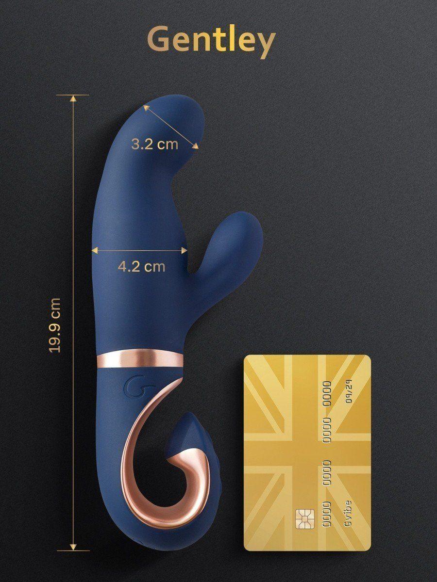 Вибратор кролик Gvibe Gentley, 19.9х4.2 см (5060320510653)