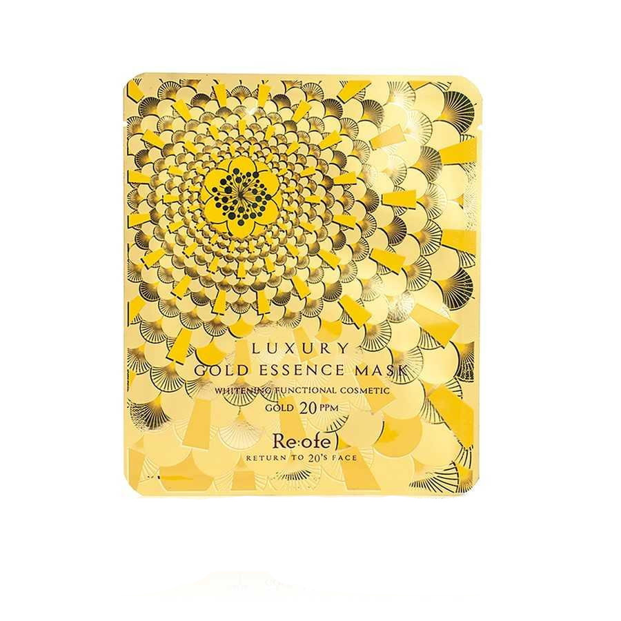 Тканинна маска для обличчя з екстрактом золота Re: ofe Luxury Gold Essence Mask 25 мл (8809386883113)
