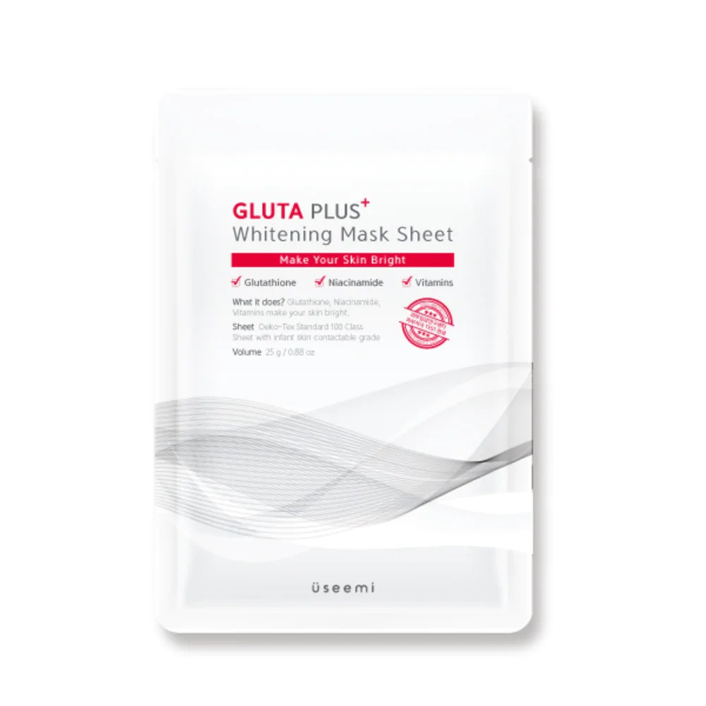 Осветляющая тканевая маска для лица Useemi Gluta Plus Whitening Mask Sheet 25 мл (8809638300184)