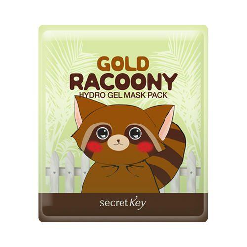 Гидрогелевая омолаживающая маска для лица с коллоидным золотом Secret Key Gold Racoony Hydro Gel Mask Pack 30