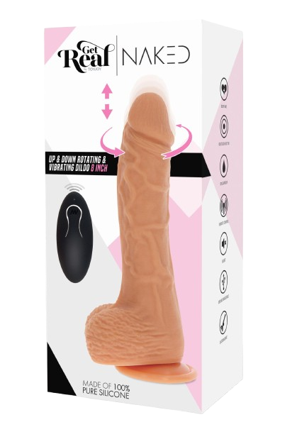 Вибратор Get Real Up&Down Rotating, 20 см (10211)