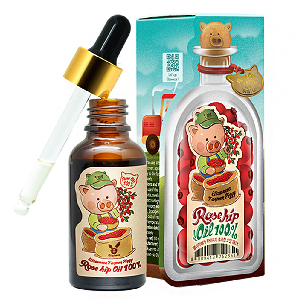 Масло шиповника Elizavecca Farmer Piggy Rose Hip Oil 100% 30 мл