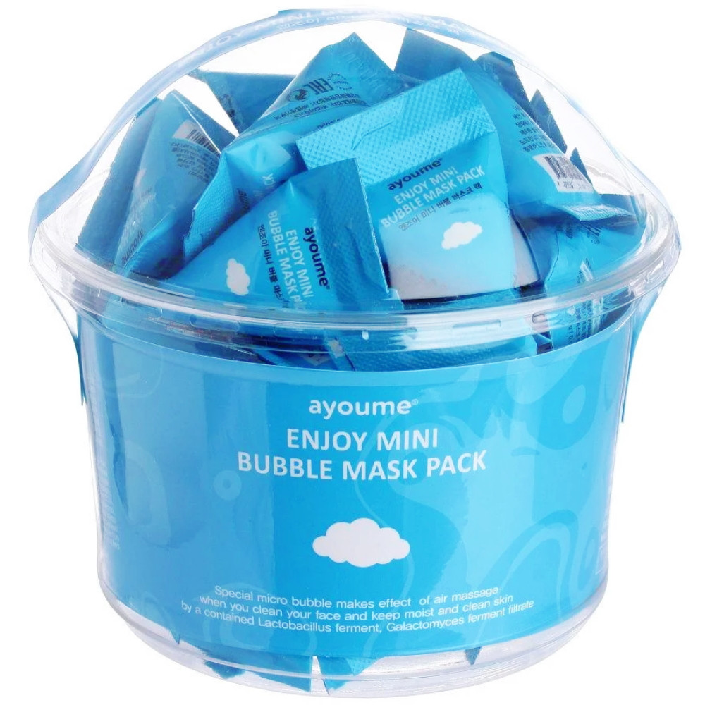 Набір кисневих масок-пірамідок для обличчя Ayoume Enjoy Mini Bubble Mask Pack 30 шт по 3 г (8809534252259)
