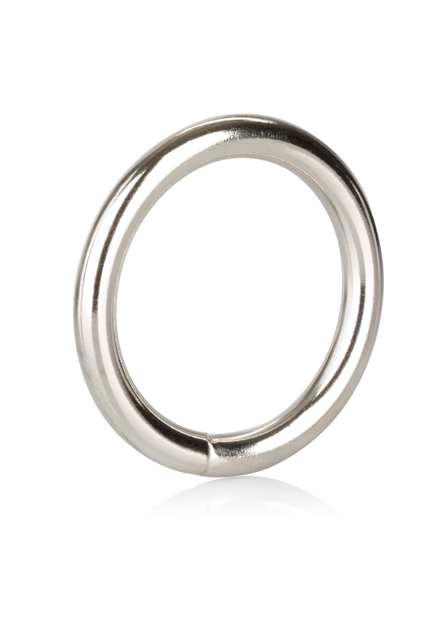 CalExotics Silver Ring Medium - металлическое эрекционное кольцо, 3,8 см (12699)