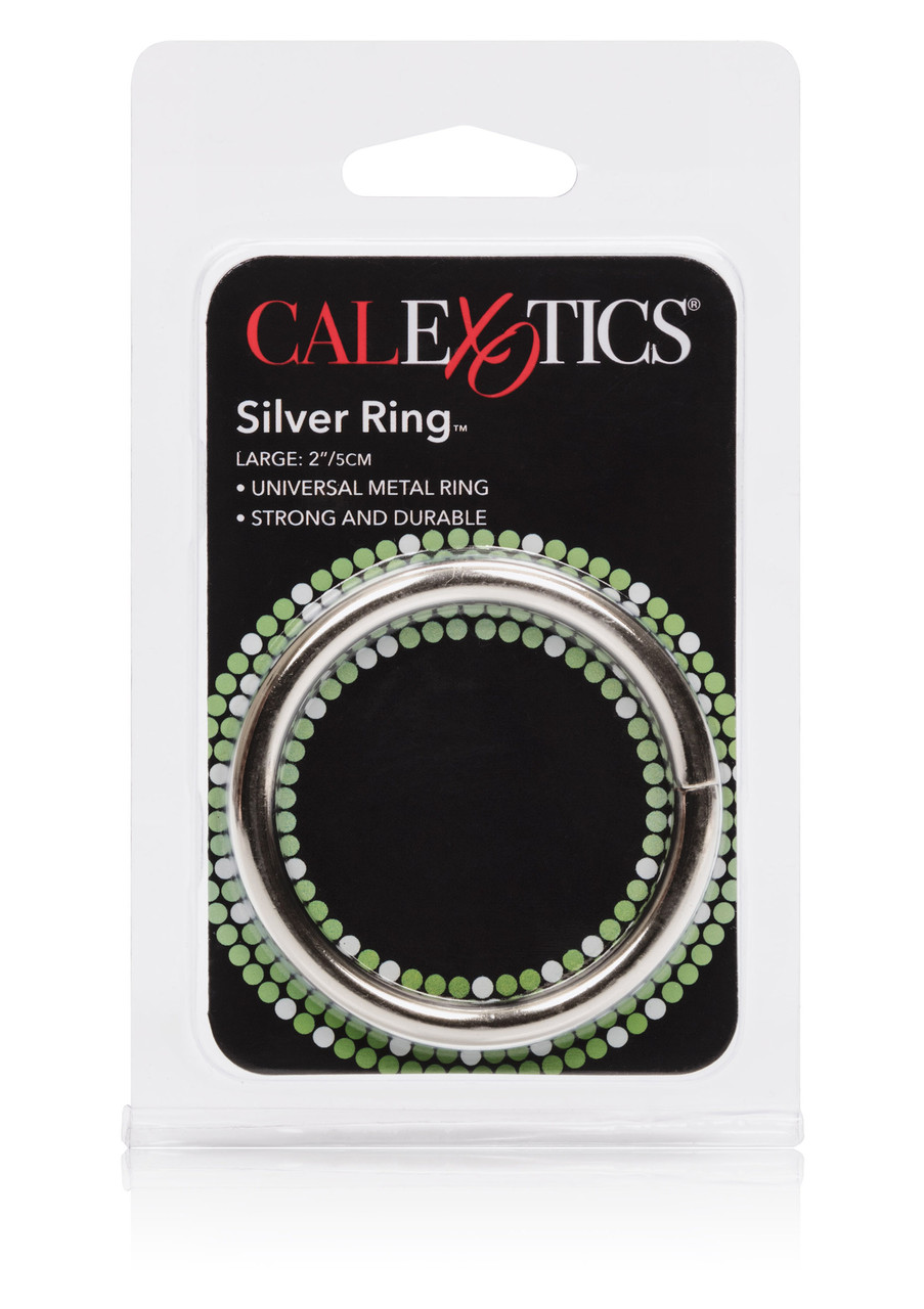 CalExotics Silver Ring Large - металлическое эрекционное кольцо, 5 см (12700)