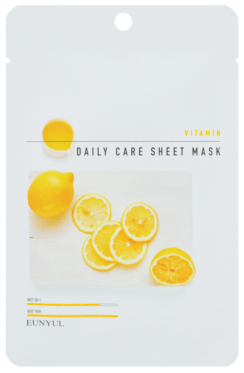 Маска для обличчя з вітаміном B5 Eunyul Daily Care Mask Sheet Vitamin 22 г (8809435405327)
