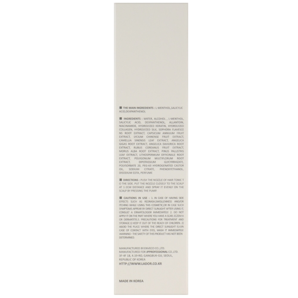 Укрепляющий тоник для волос и кожи головы Lador Dermatical Scalp Tonic 120 мл (8809353530309)