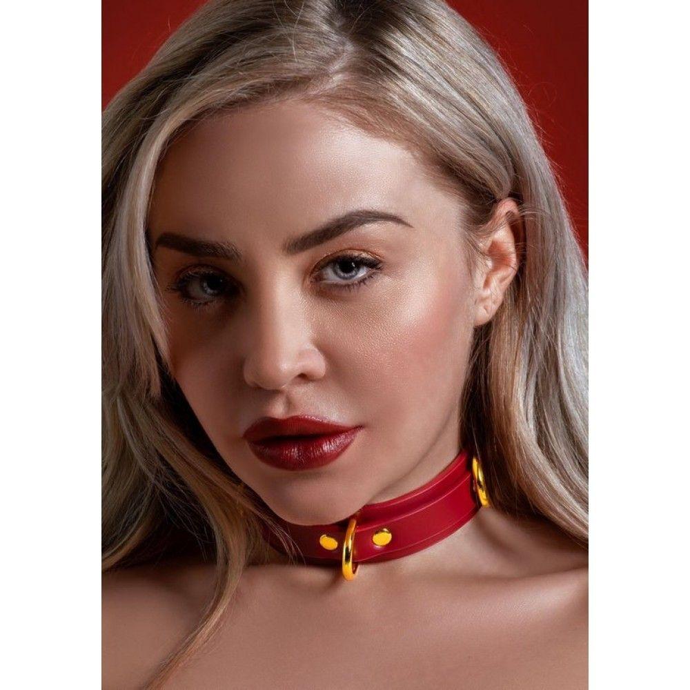 Taboom D-Ring Collar Deluxe — Нашийник (червоний) (DEL17153)