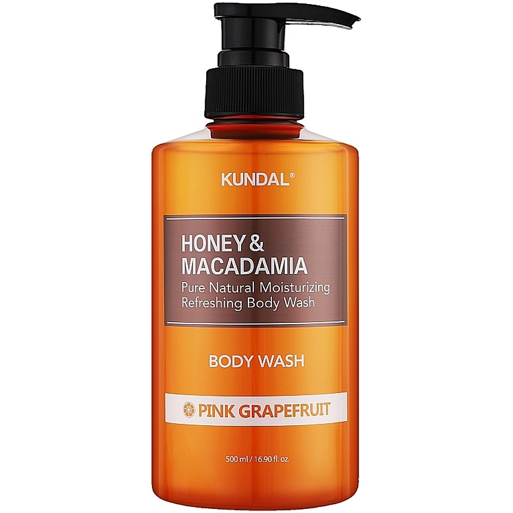 Гель для душа с ароматом "Розовый грейпфрут" Kundal Honey & Macadamia Body Wash Pink Grapefruit 500 мл (8809568740289)