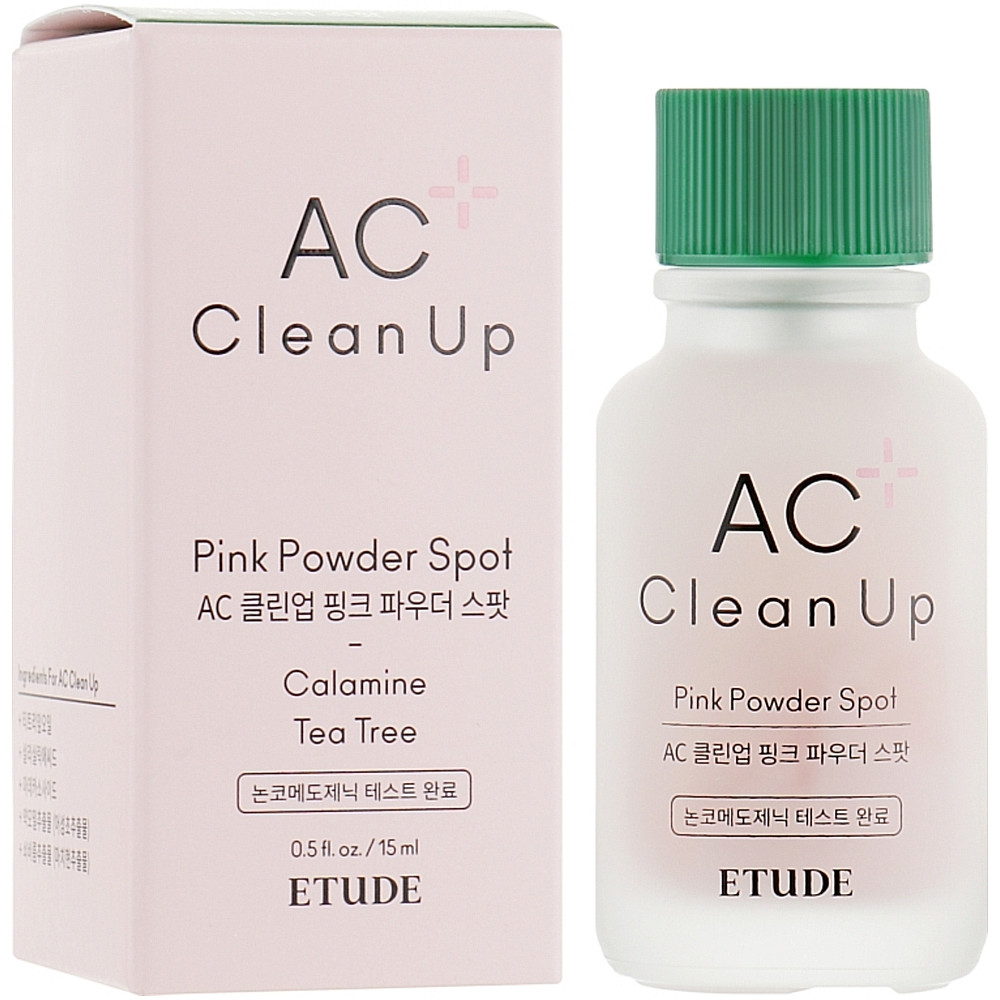 Точковий засіб для боротьби з акне Etude House Ac Clean Up Pink Powder Spot 15 мл (8809820685525)