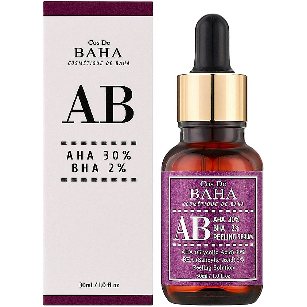 Сироватка-пілінг Cos De Baha AHA BHA AB 30 мл (889240319253)