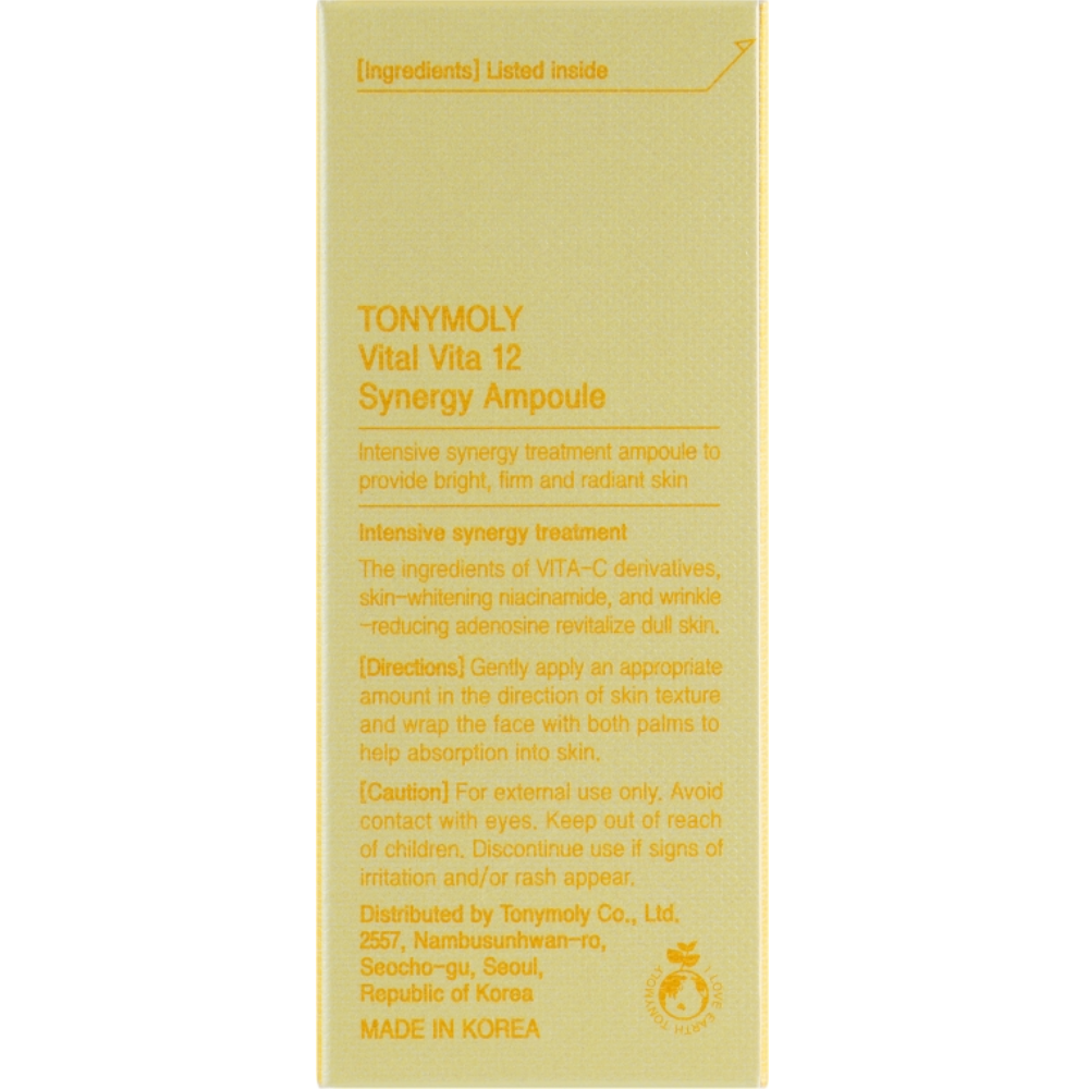 Ампульна поживна есенція для обличчя з вітаміном С Tony Moly Vital Vita 12 Synergy Ampoule 30 мл