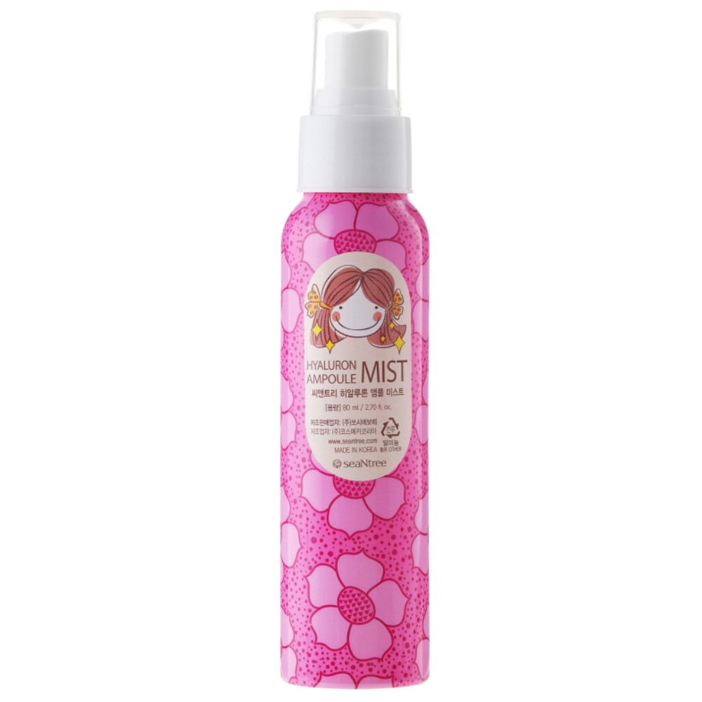 Зволожуючий гіалуроновий міст для обличчя SeaNtree Hyaluron Ampoule Mist 80 мл (8809476692403)