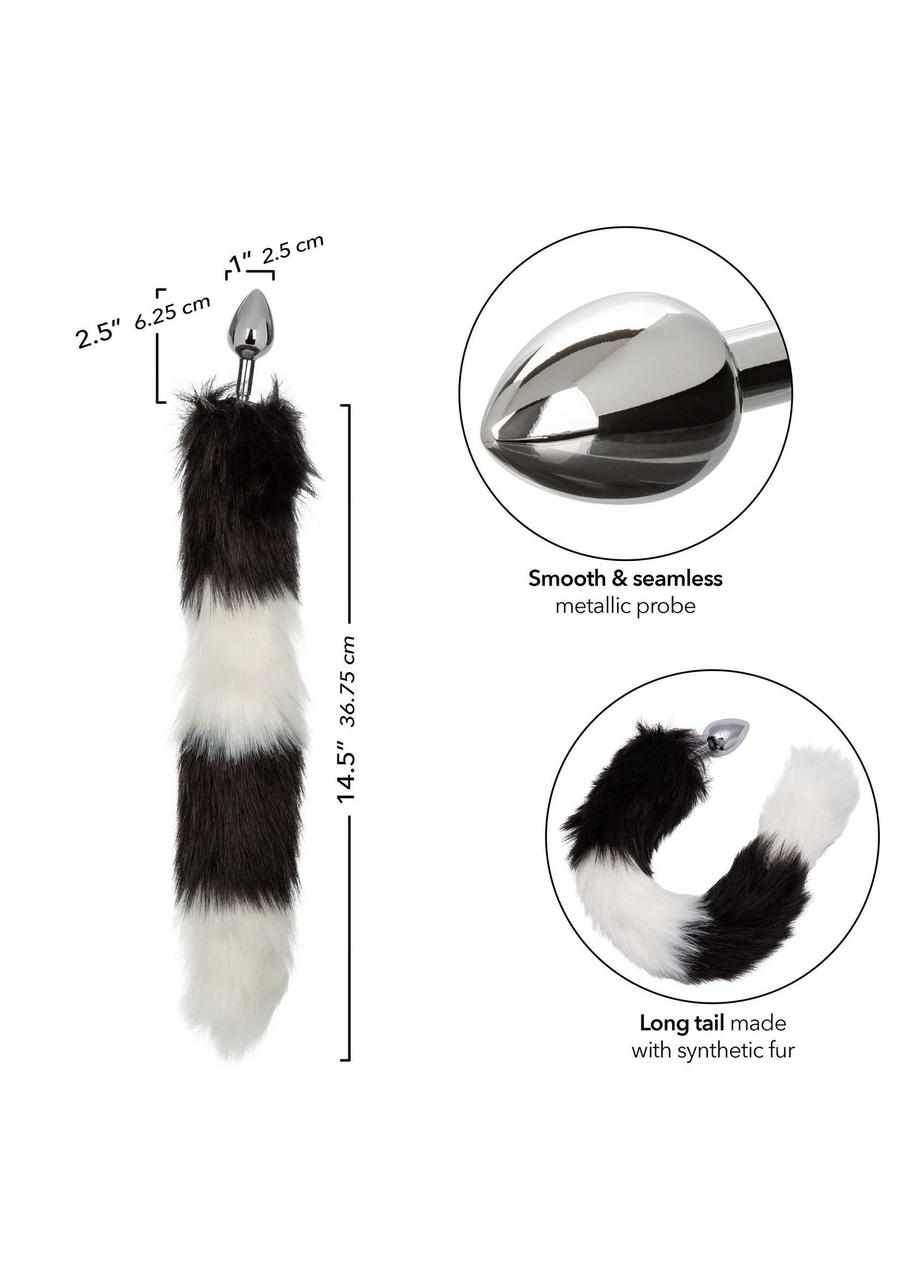 Металева анальна пробка CalExotics Running Wild Tail (716770109231)