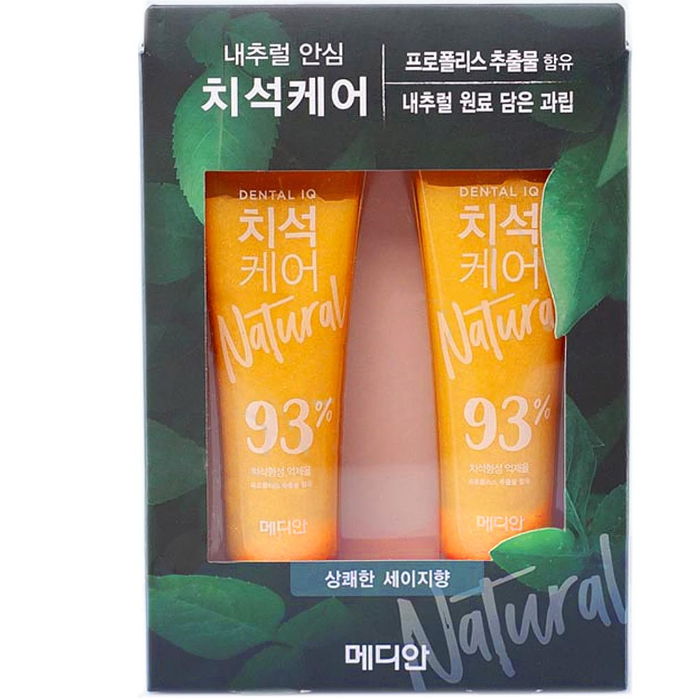 Набор зубных паст с шалфеем Median Natural Tartar Care Toothpaste Sage Flavor 2*100 г