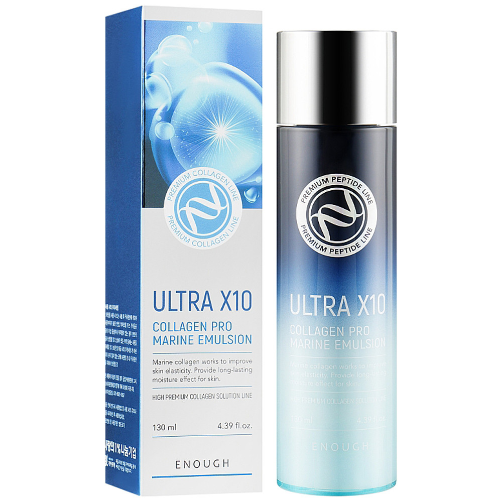 Омолаживающая эмульсия для лица с коллагеном Enough Ultra X10 Collagen Pro Marine Emulsion 130 мл